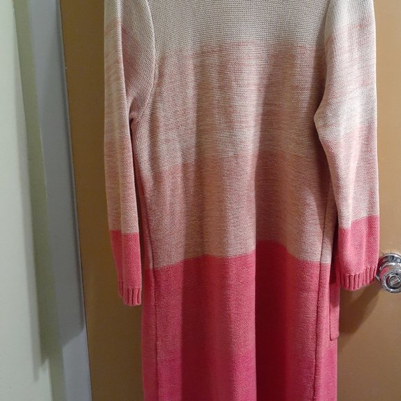 Torrid Pink Ombre Sweater Cardigan - Picture 2 of 3